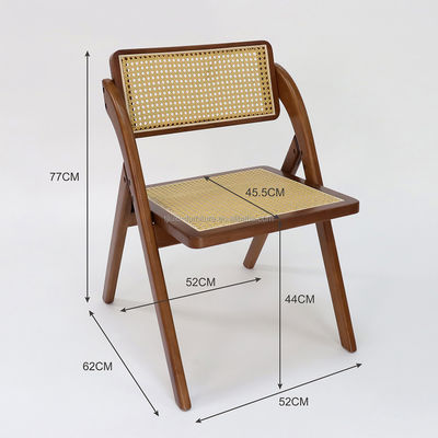 Muebles de comedor personalizados Doblable de rotinado de madera sólida silla de comedor para restaurante