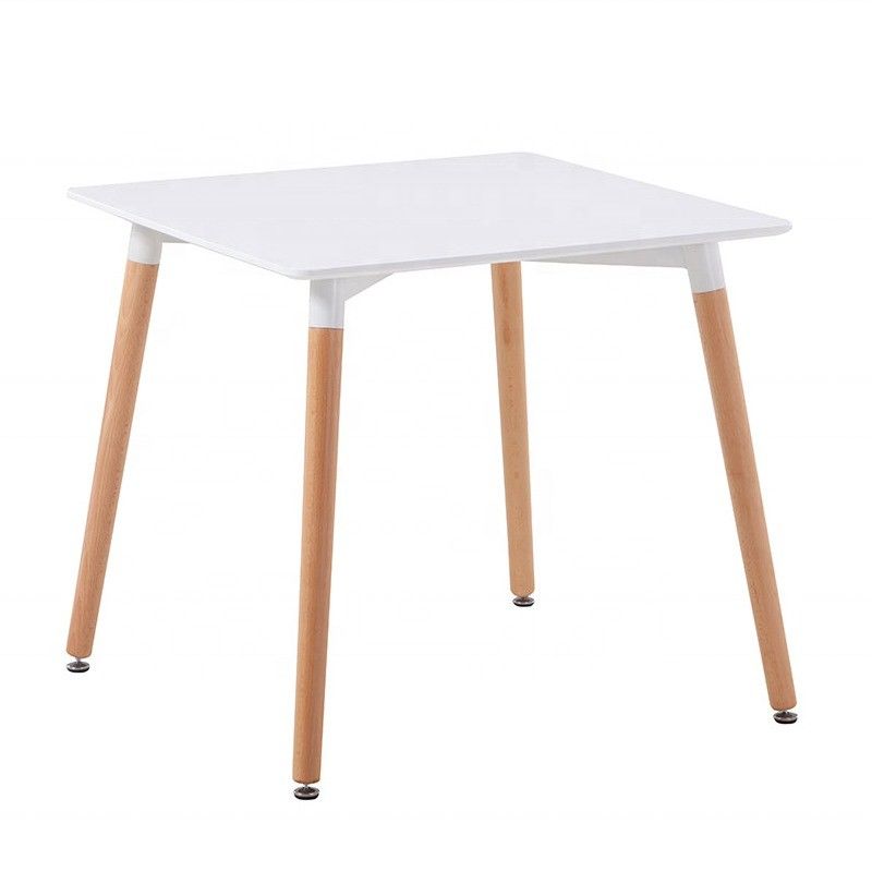 NO Plegable Aseguramiento Personalizado Práctico Profesional Cuadrado Mesa de comedor con Piernas de Madera Sólida Mesa de café Embalaje de correo