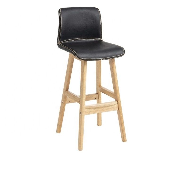 Exquisita mano de obra sillas de bar de cocina con sillas altas taburete de bar y diseño personalizado en color negro