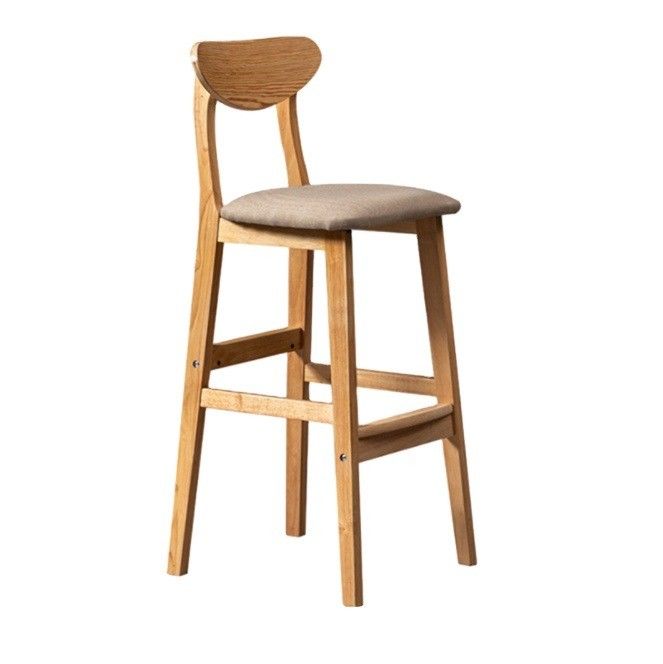 Diseño contemporáneo estilo sillas de bar de madera taburetes para mesa alta en la sala de estar