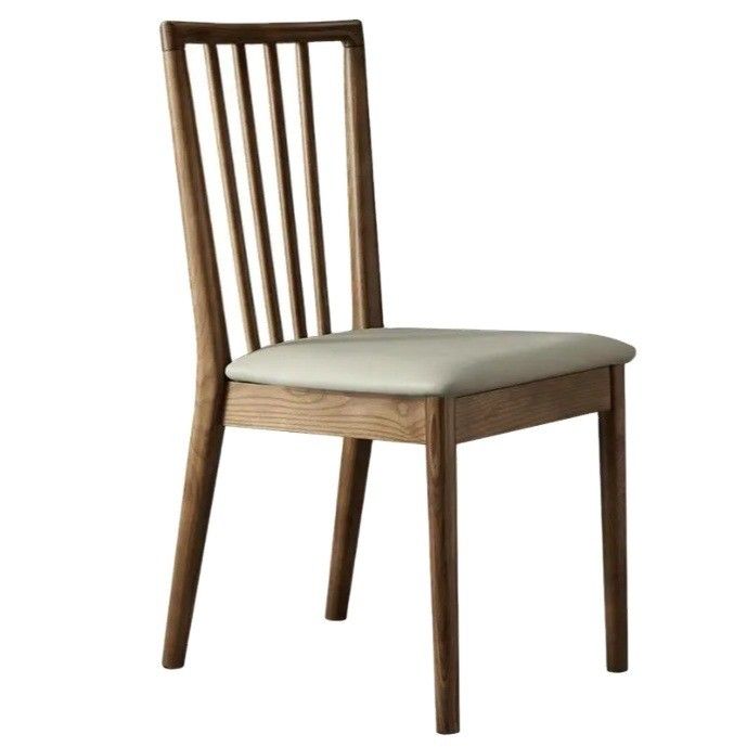 Diseño contemporáneo silla de comedor tapizada de espalda alta hecha de madera de ceniza para restaurante y hotel