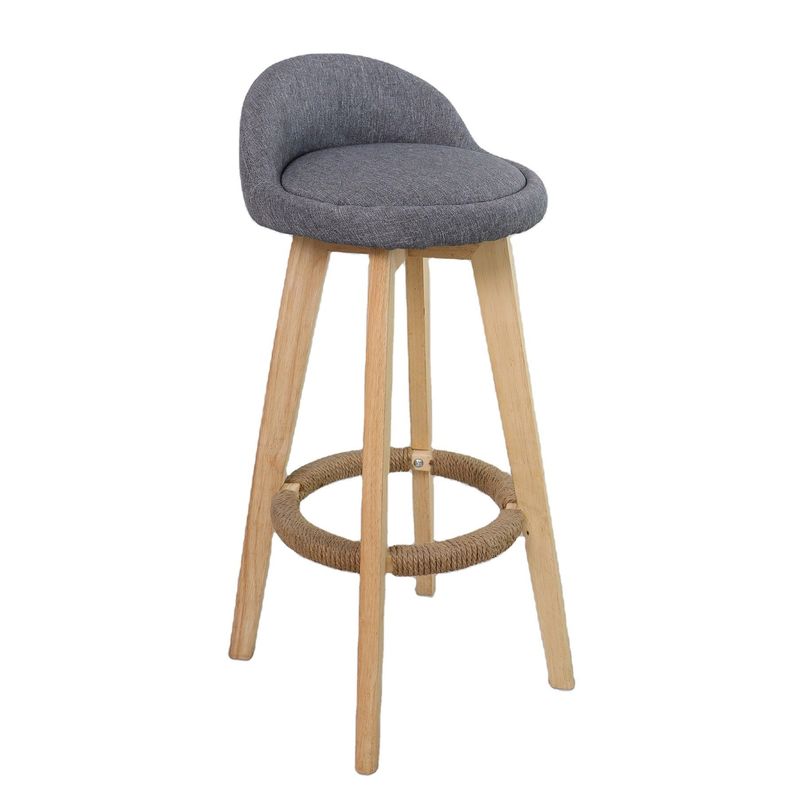 Estilo moderno Antiguo taburetes de madera tapizados Silla de bar de cuero para mesa de bar Sala de comedor y función de bar