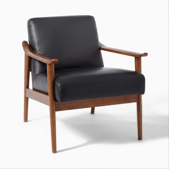 200KG límite de peso de alta calidad moderna silla de brazos de ocio de madera para el salón sofá salón en marrón / gris / amarillo / negro