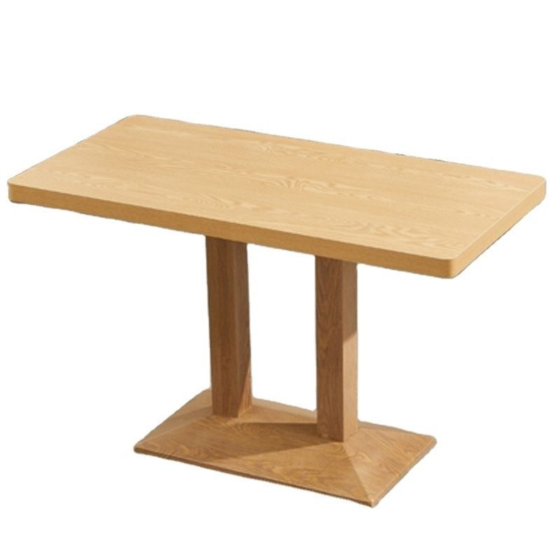 Mesa de comedor de madera en diseño moderno para muebles de restaurante de color personalizado