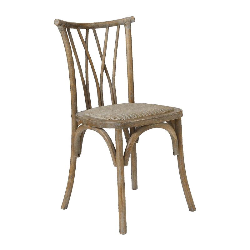 Silla de madera de estilo Vintage X Cross Back para hotel, boda, evento, restaurante, banquete, comedor, silla de boda anticuada y apilada