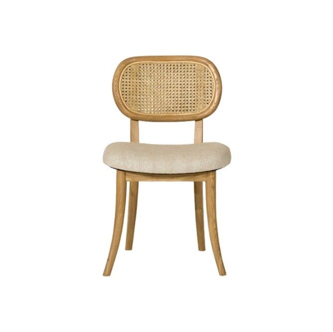 Silla de rattan/hiedra de madera sólida Silla de comedor de madera sólida Silla de rattan sin brazos para las necesidades del cliente