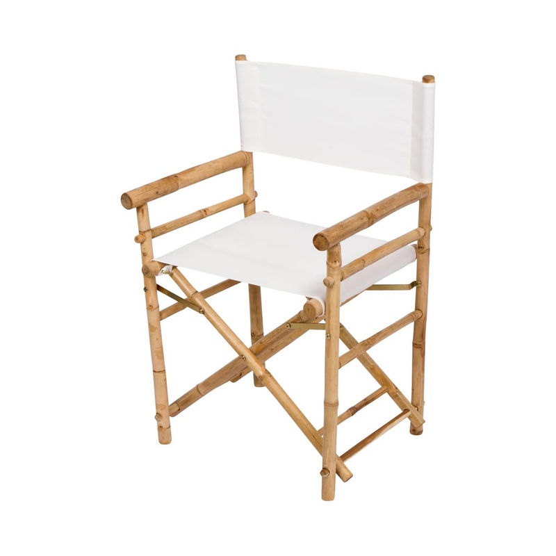 Muebles para exteriores Silla de hotel para fiestas de jardín W57.9*D46*H89 CM Silla plegable de bambú de madera para adultos