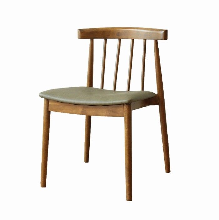 Muebles para el hogar contemporáneo estilo de diseño silla de comedor de madera con asiento de tela de cuero reposabrazos