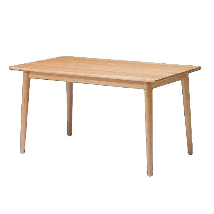 Muebles de comedor modernos Mesa de comedor de madera rectangular con estilo de diseño de mediados de siglo con madera maciza