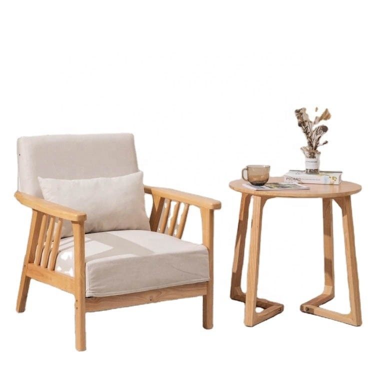 Silla moderna de madera maciza La combinación perfecta de estilo y comodidad para su sala de estar