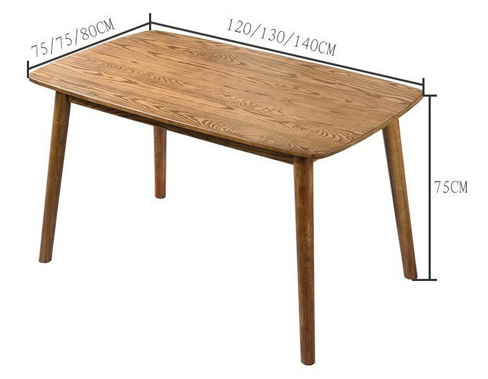 Conjunto de mesa de comedor de madera sólida para familias de diseño clásico bodas de madera