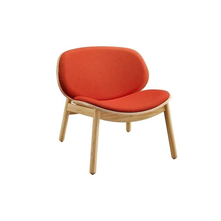 Asiento cómodo de tela silla de madera para hotel restaurante sala de estar cafetería en diseño moderno nórdico