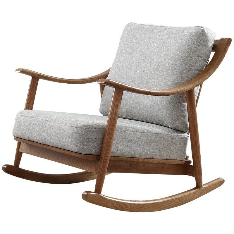 Embalaje de correo Muebles de madera Sofá mecedor silla para el hogar y la oficina en el norte de Europa estilo de diseño