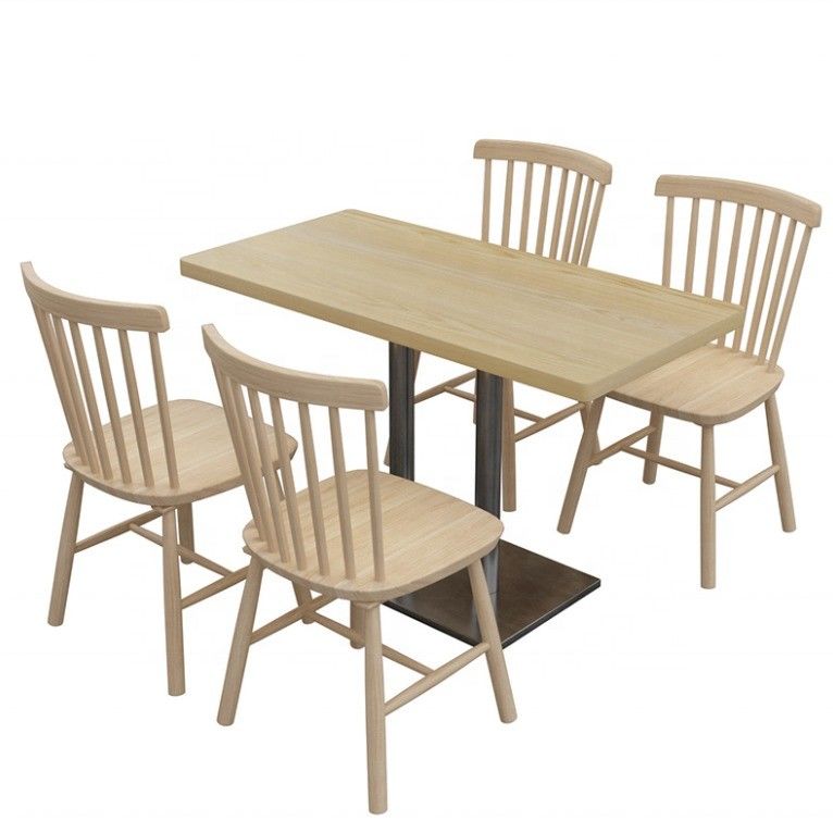 Embalaje de correo Mesa de comedor silla combinación para snack bar en restaurante de comida rápida puesto