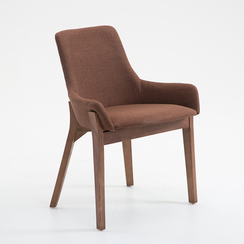 Garantizar un año Doblado NO de madera de cebra nórdica empapado Paulownia de madera sólida silla de comedor moderna para restaurante y café