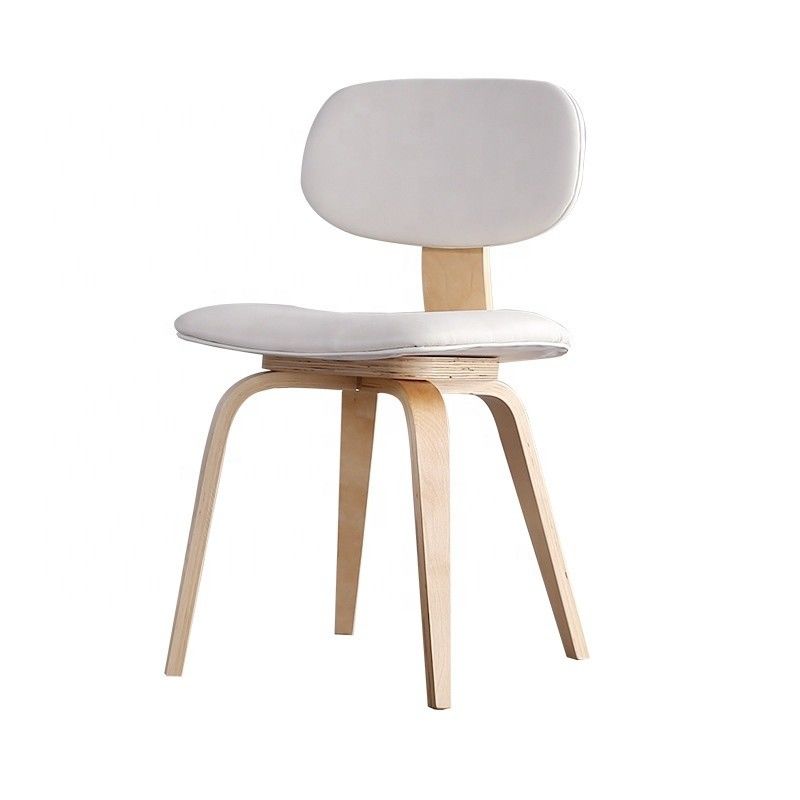 Silla de comedor de madera de roble de tejido tapizado de cuero de PU con ventaja opcional de mobiliario de comedor