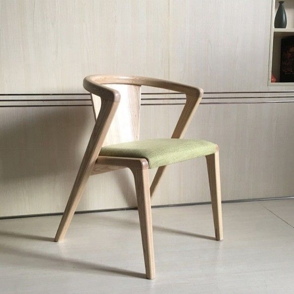 Silla de comedor de madera sólida ajustable para restaurantes