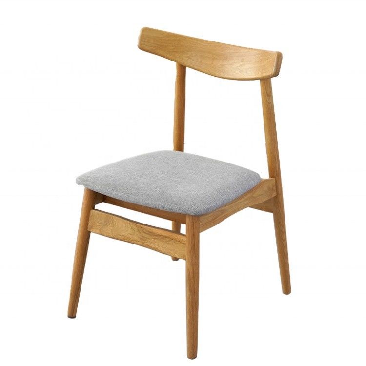 Sin apoyabrazos silla de madera de haya sólida silla de comedor para muebles de comedor de lujo