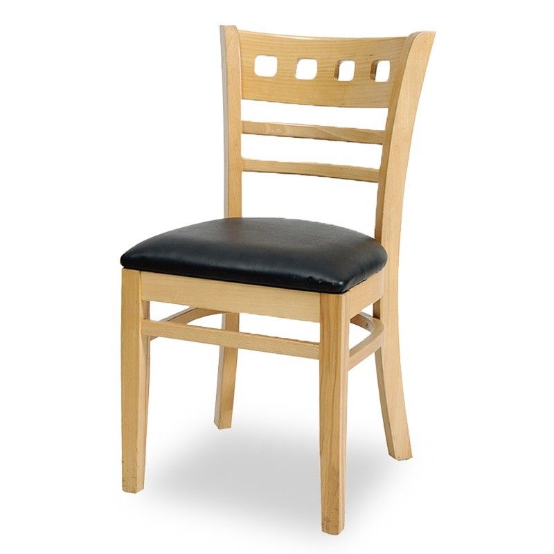 50pcs Restaurante de madera escalera silla trasera estilo moderno silla de comedor personalizada naturaleza personalización muebles comerciales