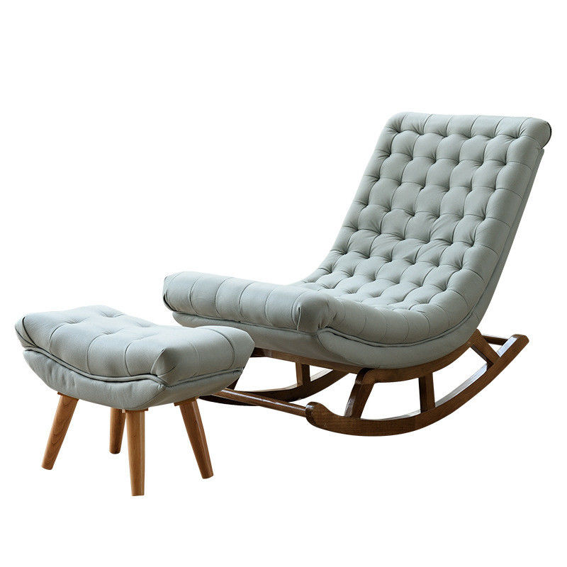 Mejore su sala de estar con esta elegante silla de descanso de salón nórdico W60*D135*H85CM