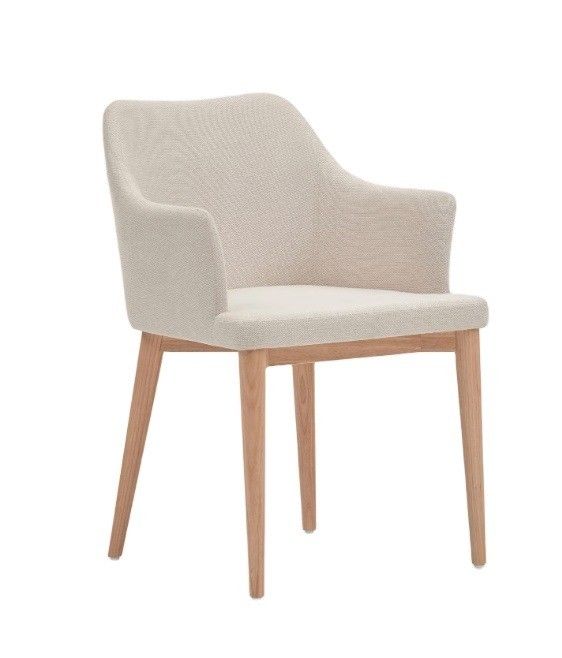 Muebles de hoteles y restaurantes de color natural tapizados sillas de madera maciza