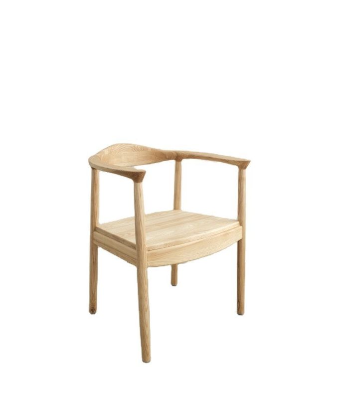 Silla de madera de roble Muebles de sala de estar W55*D43*H76CM Silla de comedor de madera sólida moderna
