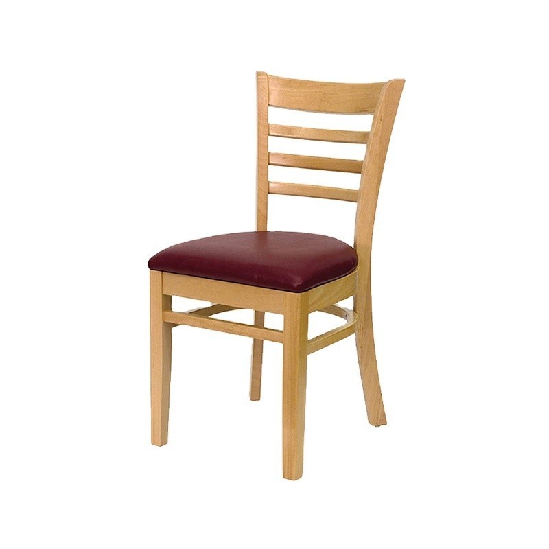 Silla de comedor de madera sólida de diseño nórdico versátil y funcional para muebles de restaurante