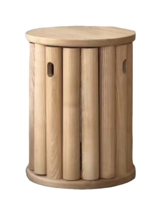 Sillón de madera de roble rojo apilable silla de madera sólida de diseño simple para muebles de comedor