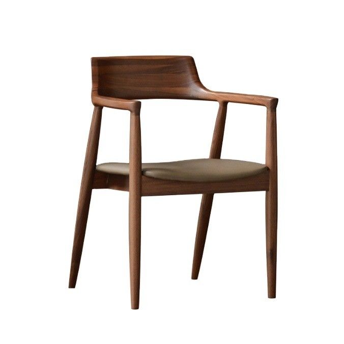 Casa Muebles Generales Restaurante de madera maciza sillas de comedor con diseño moderno de lujo y material de cuero PU