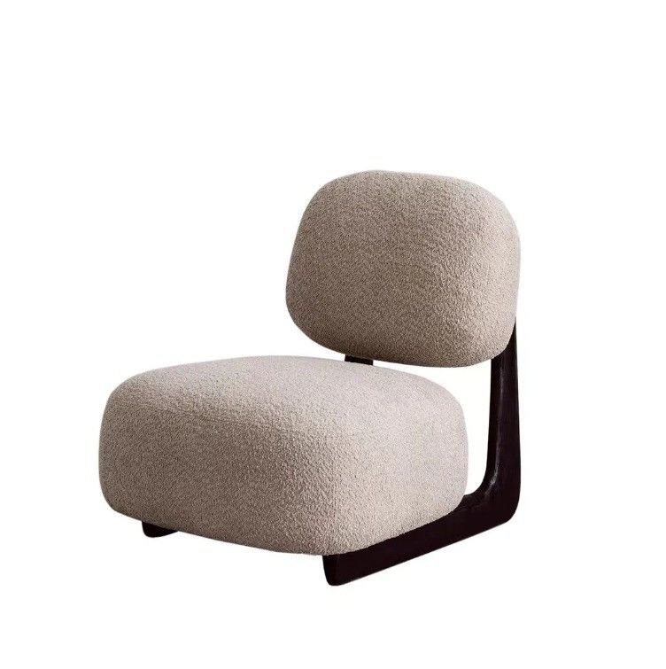 Sofá de madera sólida Salón de ocio Tejido Muebles de sala de estar Silla nórdica 50pcs Silla de sofá de madera moderna Silla tapizada