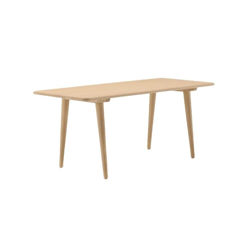 Estilo robusto Moderno Diseño sencillo Color de nuez estadounidense Mesa de comedor de madera sólida Asiento