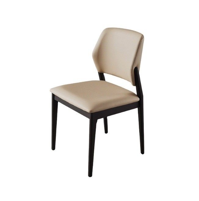 Actualice su mobiliario de comedor con estilo nórdico moderno silla de comedor tapizada en cuero PU