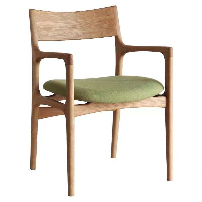 Silla de cuero de PU de diseño de madera moderna para comedor de hotel sillas de madera maciza