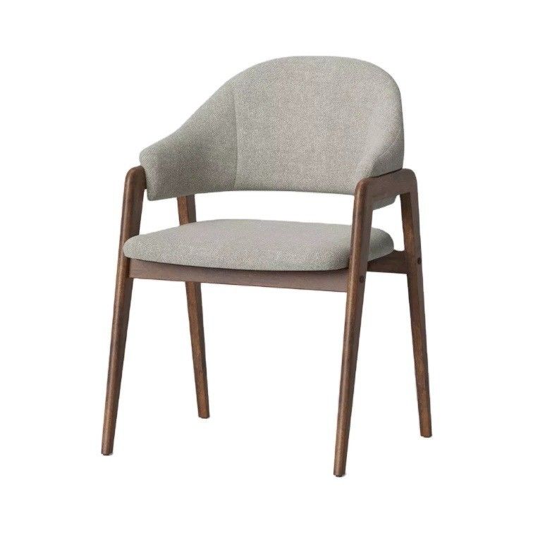 Sillones de comedor tapizados modernos más vendidos en colores naturales populares para hoteles y restaurantes