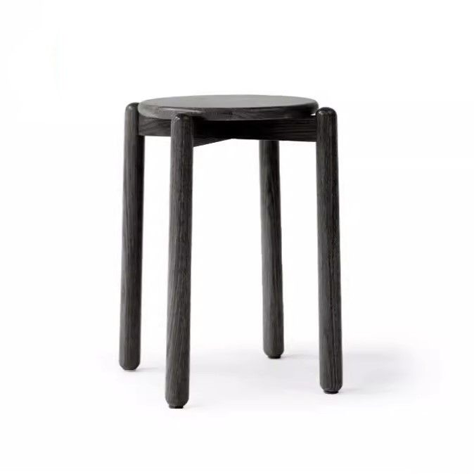Silla de comedor de madera maciza, simplemente diseñada con material de cubierta de madera de roble