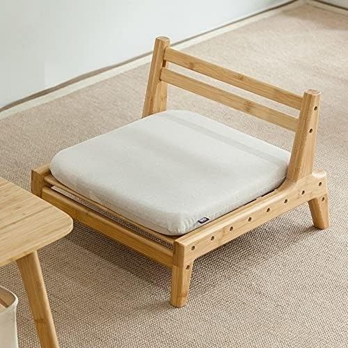 Inicio Muebles japonés Tatami Madera Silla de té sin piernas con respaldo trasero OEM/ODM Sí