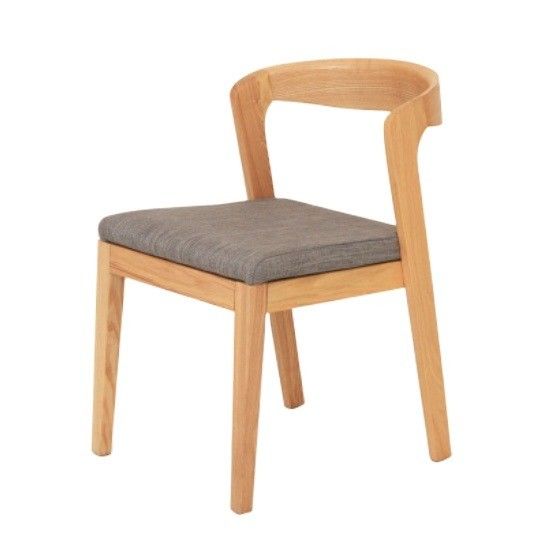 Moderno de diseño nórdico de madera maciza de cuero de PU silla de comedor con acabado de nitrolaca y embalaje de correo