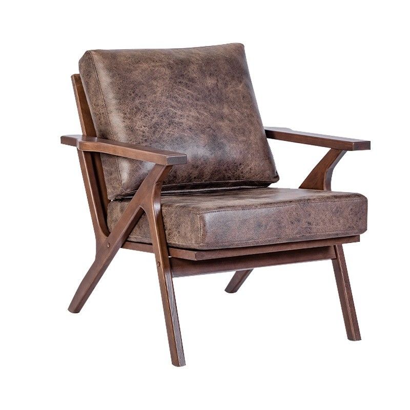 Salón Acento Silla de brazos Silla de madera nórdica moderna con lana de cordero de terciopelo Muebles de diseño de hotel en blanco / negro / amarillo