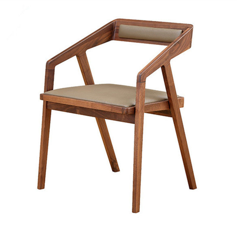 No hay silla de madera plegada para comedor moderno sillas de madera sólida para restaurante con color natural