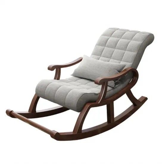 Muebles de madera cómodos silla de descanso para relajarse y equilibrar en el estilo de silla de ocio sala de estar