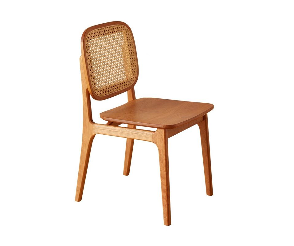 Casa Muebles Moderno tejido natural de ratán silla de comedor de madera sólida para hotel y restaurante
