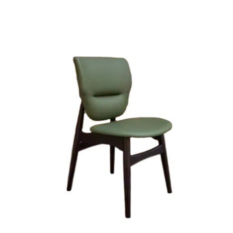 Muebles de comedor modernos silla de madera tapizada de cuero en diseño tradicional y color personalizado
