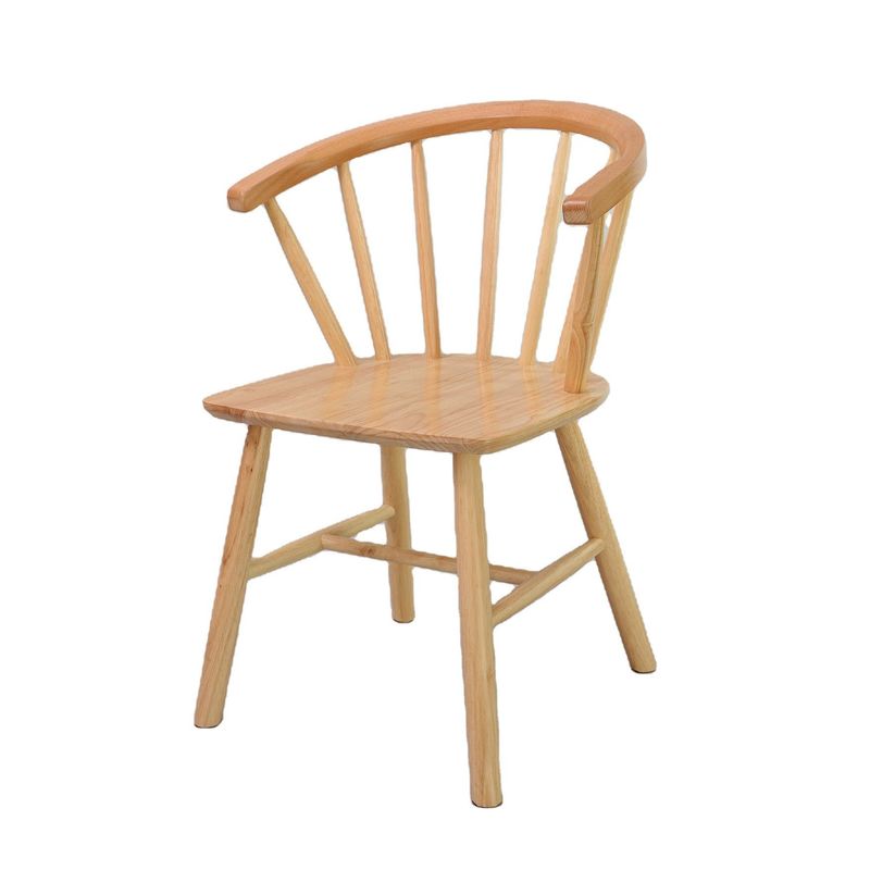 Embalaje de correo Marco de madera de caucho de madera sólida nórdica sillas de comedor de madera sólida para muebles de hotel y restaurante