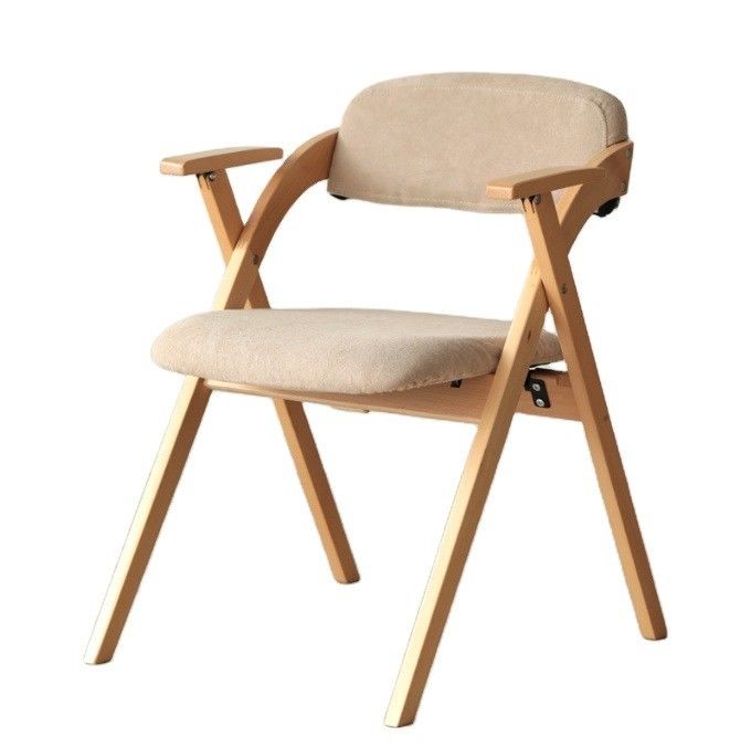 Sillones de madera sólida natural para el comedor moderno con marco de madera de caucho / madera de ceniza