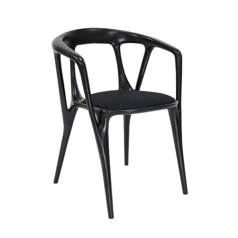 Sillón de tela con marco de madera para estilo nórdico Hotel Restaurante Comedor Muebles Sala de estar Dormitorio