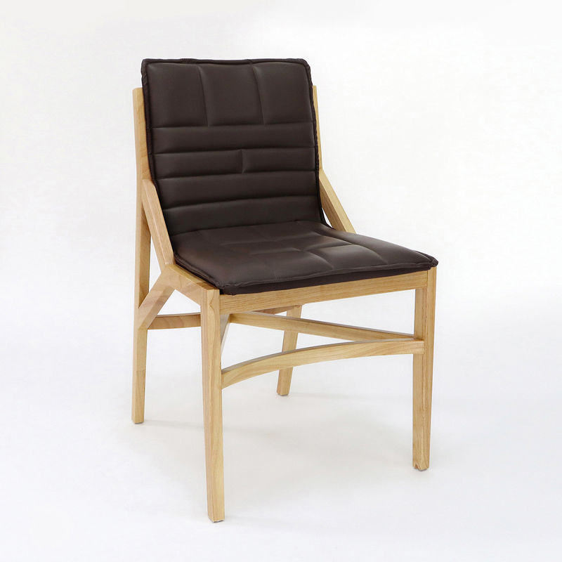 Instalaciones de ocio Silla de comedor de madera maciza para restaurante Modernidad sencillez Muebles para el hogar W54*D57*H88.5CM